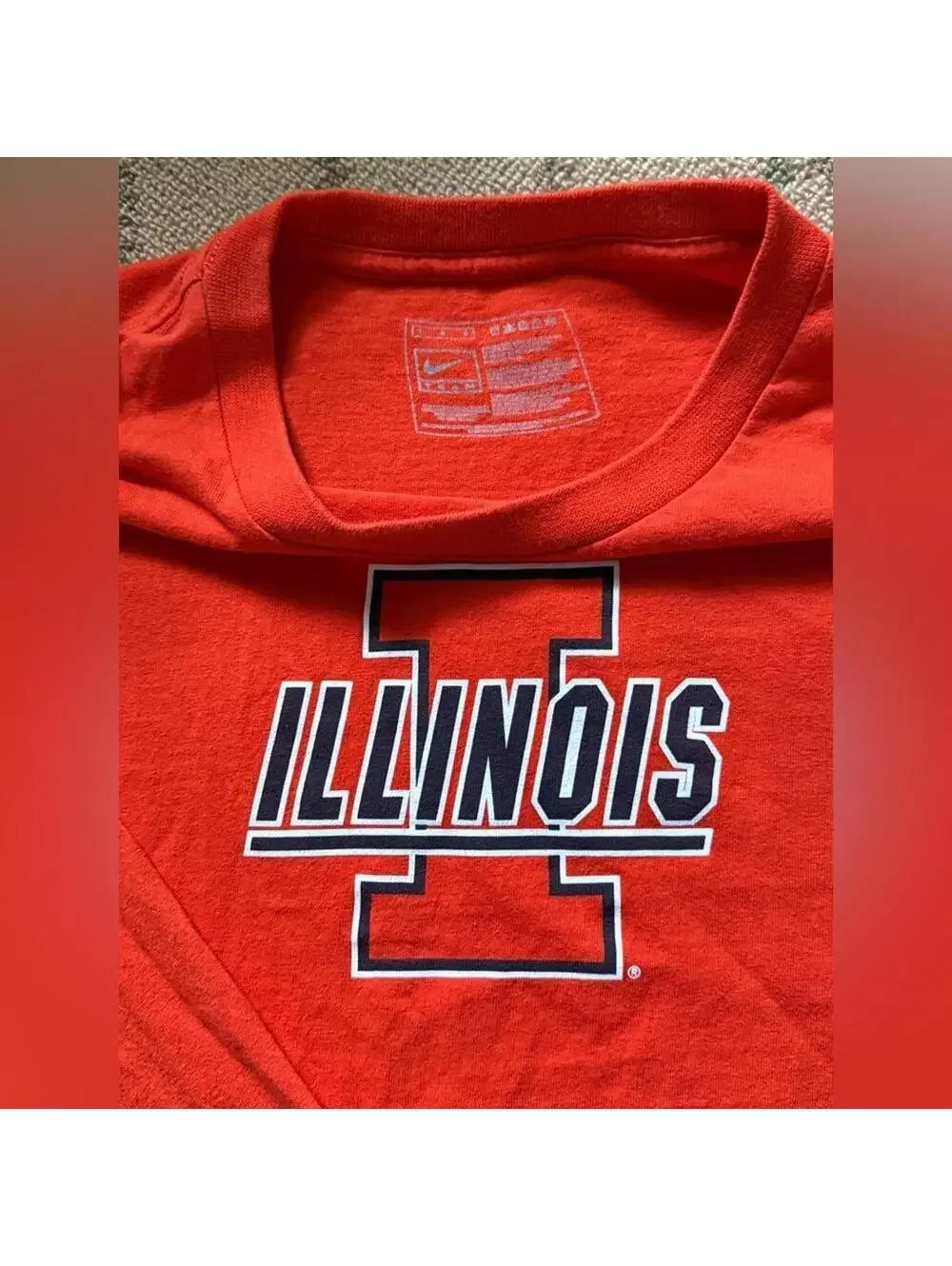 Vintage Nike Team University of Illinois orange long sleeved T-shirt XL